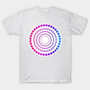 Geometric Pink/Purple/Blue Spiral T-Shirt